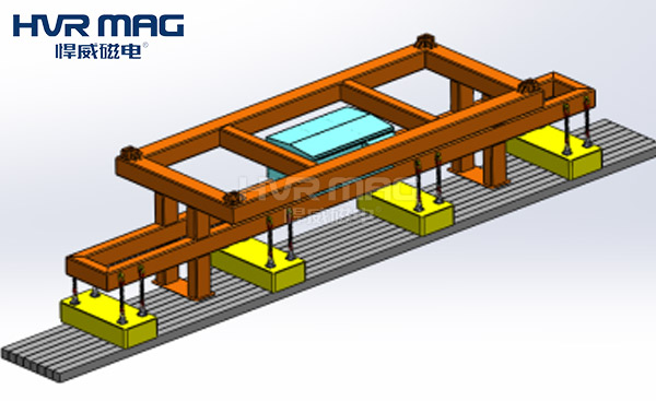 正面吊搬運棒材如何正確選擇磁力吊具